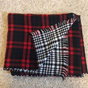 Express Reversible Blanket Scarf w/ fringe. Used.